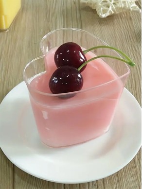 Heart Shape Dessert Cup with Lid