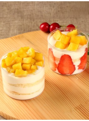 Round Dessert Cup with Lid