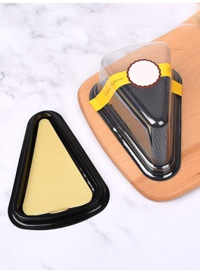 Black Triangle Pastry Box