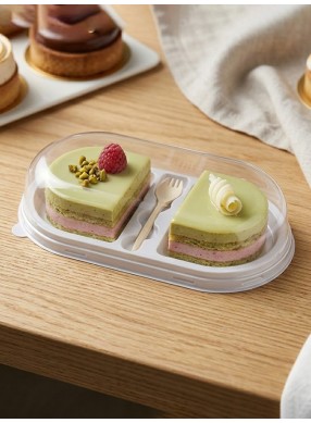 Double-piece box with fork